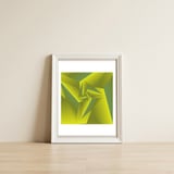 3D Traingle Pattern — framed, leaning against the wall thumbnail