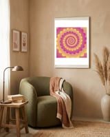 Indain Rangoli Pattern  framed in a tender room thumbnail
