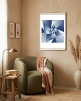 Modern Traingle Pattern framed in a tender room thumbnail