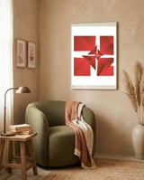 Trendy Triangle Pattern framed in a tender room thumbnail