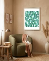 Leafy Wonder #society6 #decor #buyart framed in a tender room thumbnail