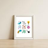 Sagittarius Emoji — framed, leaning against the wall thumbnail