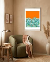 Nevertheless #Botanical Watercolor Illustration + Digital Art framed in a tender room thumbnail