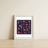 Free The Shape Free The People — framed, leaning against the wall thumbnail