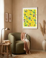 Floral Shower || #society6 #decor #buyart framed in a tender room thumbnail