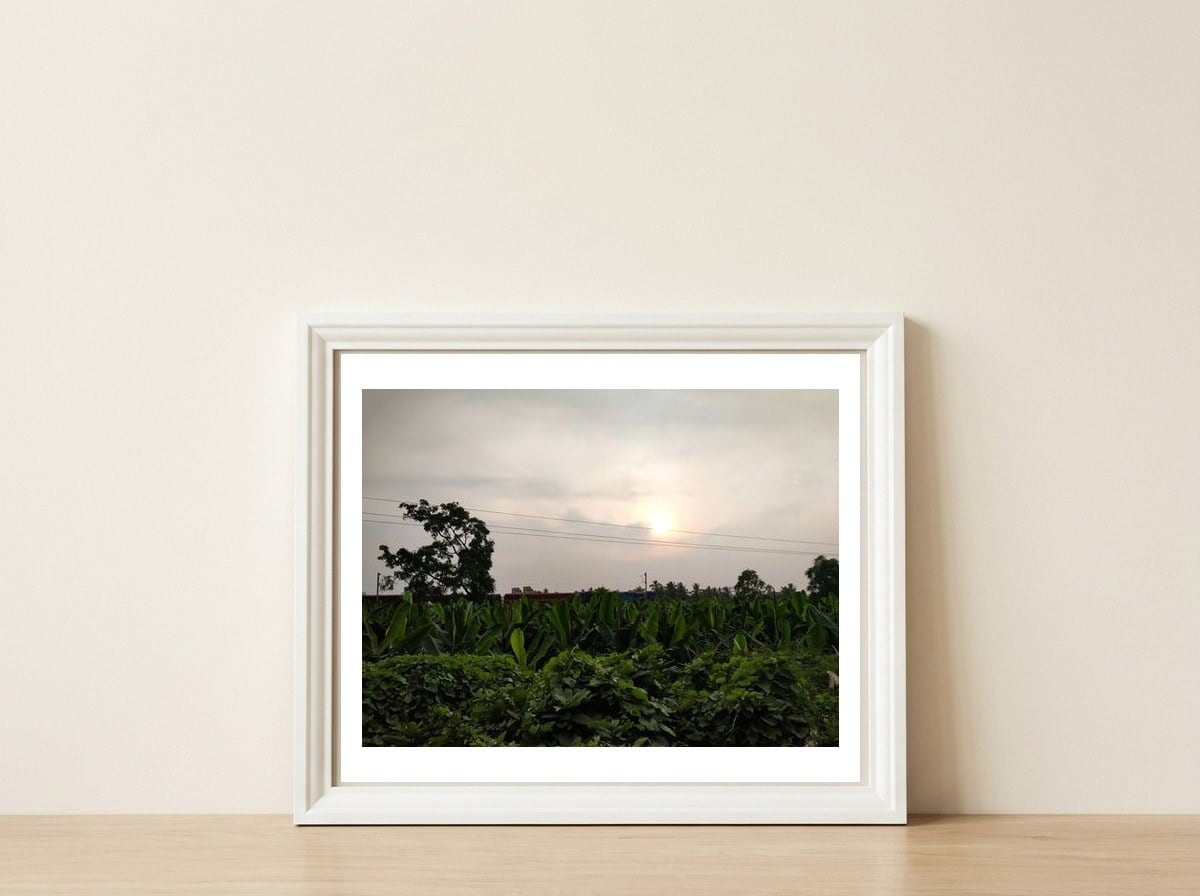 Never Ending Journey — framed, leaning against the wall