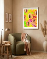 Papaya #society6 #decor #buyart framed in a tender room thumbnail
