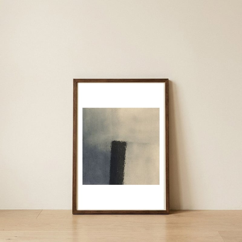 Mooring Point — framed, leaning against the wall