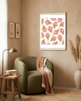 Dragon Fruit #society6 #decor #pattern framed in a tender room thumbnail