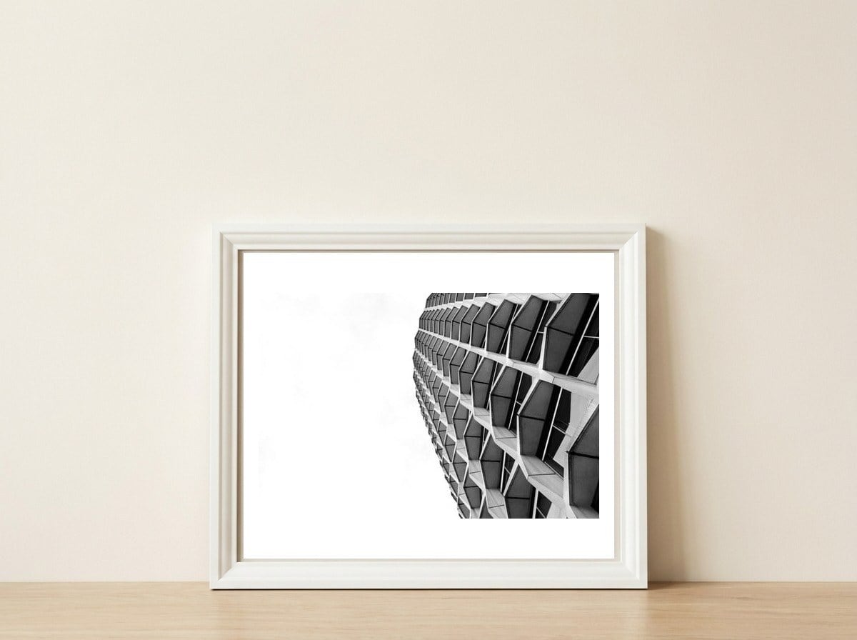 London City Centre Point Skyscraper — framed, leaning against the wall