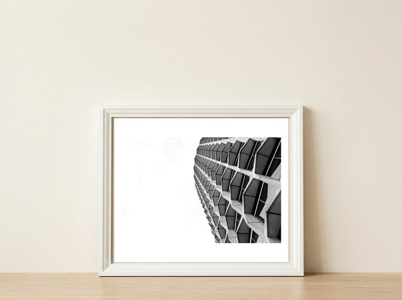 London City Centre Point Skyscraper — framed, leaning against the wall