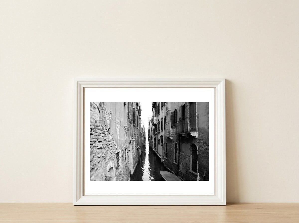 Venice Way Of Light — framed, leaning against the wall