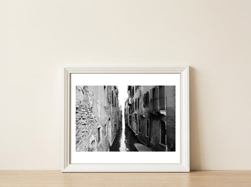 Venice Way Of Light — framed, leaning against the wall