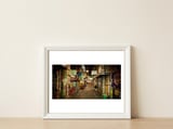 Centre Place After Dark — framed, leaning against the wall thumbnail