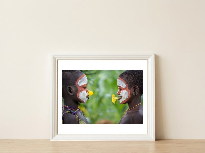 Suri Smmile — framed, leaning against the wall