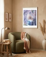 Snowfall framed in a tender room thumbnail