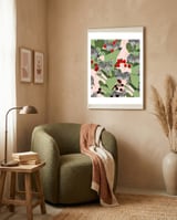 Zebra Harem #society6 #decor #buyart framed in a tender room thumbnail