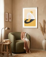 Abstract Arch - Golden Desert framed in a tender room thumbnail