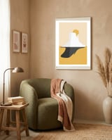 Abstract Mesa - Golden Desert framed in a tender room thumbnail