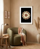 Multicolored Mandala framed in a tender room thumbnail
