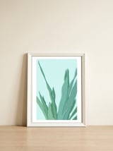 Minimal Snake Plant Leaves - Greener Eden — framed, leaning against the wall thumbnail