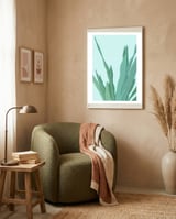 Minimal Snake Plant Leaves - Greener Eden framed in a tender room thumbnail