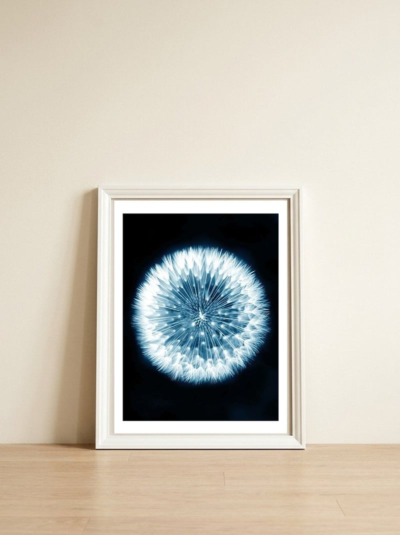 Taraxacum Officinale — framed, leaning against the wall