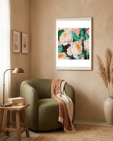 Tropical & White Blossom framed in a tender room thumbnail