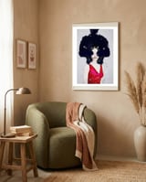 Gaura framed in a tender room thumbnail