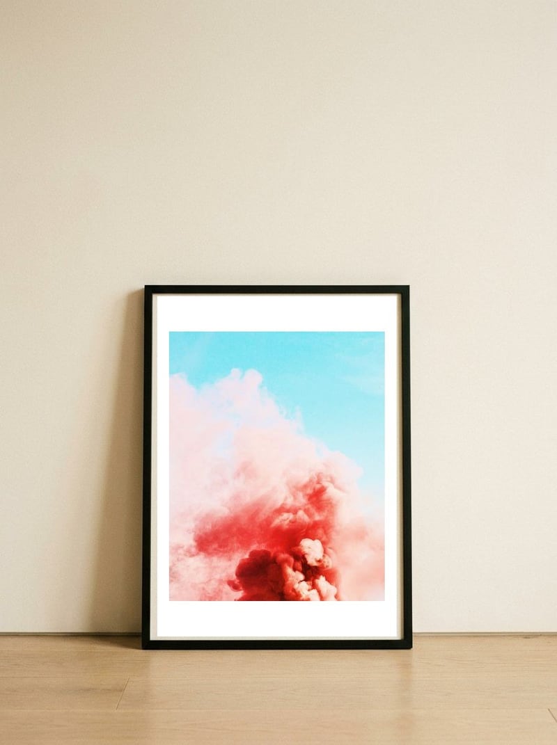 Candy Smoke — framed, leaning against the wall