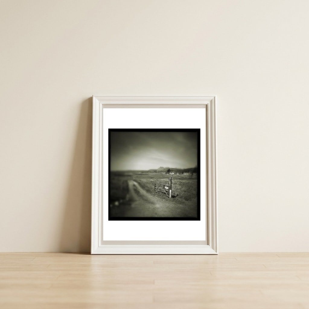 Dunscaith Castle 4 — framed, leaning against the wall