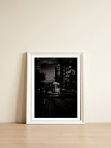 The 512 St. Clair Streetcar Toronto Canada Toned Version — framed, leaning against the wall thumbnail