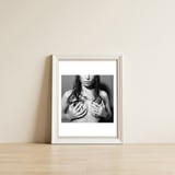 Nude body — framed, leaning against the wall thumbnail