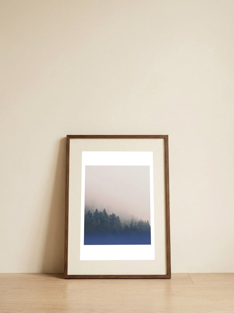 Falling Apart — framed, leaning against the wall