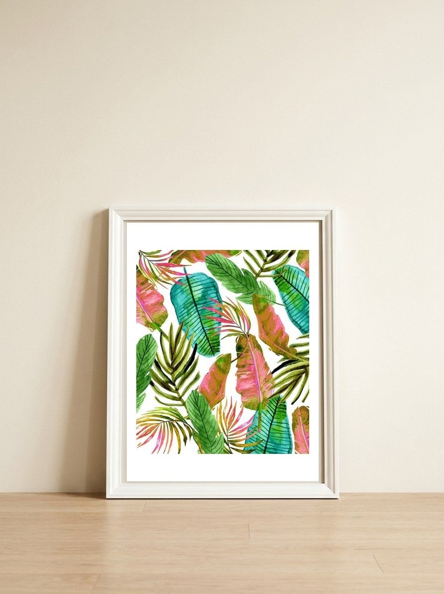 Not Enough Leaves — framed, leaning against the wall