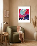 Hustle framed in a tender room thumbnail