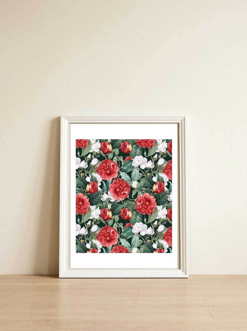 Botanical Wonder — framed, leaning against the wall