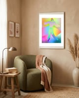 HAPPY HAPPY framed in a tender room thumbnail
