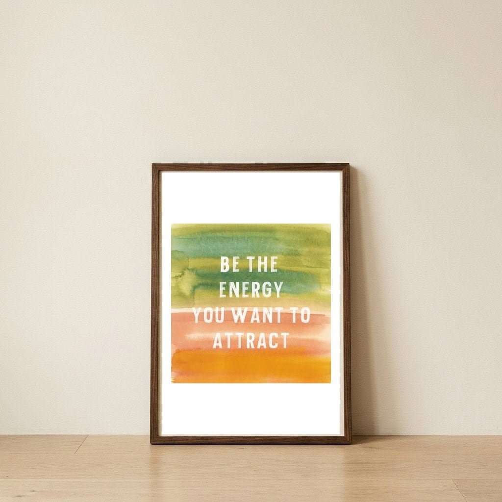 Energy  — framed, leaning against the wall