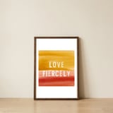 Fiercely — framed, leaning against the wall thumbnail