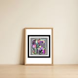 GEOMETRICS — framed, leaning against the wall thumbnail