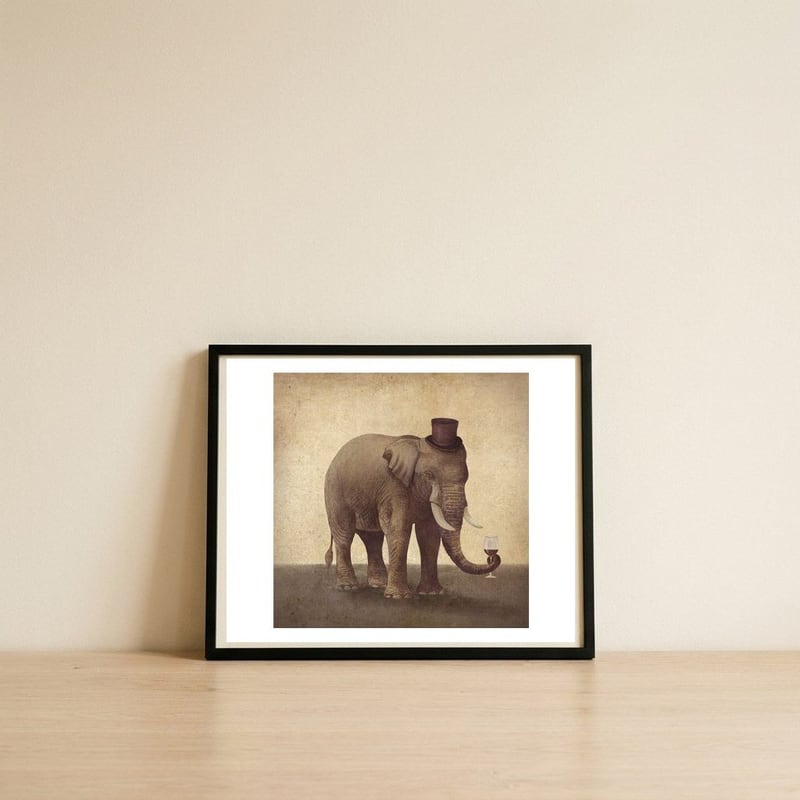 A Fine Vintage — framed, leaning against the wall