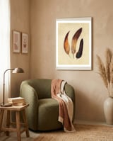 Three Feathers framed in a tender room thumbnail