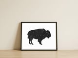 Mystic Buffalo — framed, leaning against the wall thumbnail