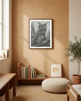 Winter Owl framed in a gentle room thumbnail