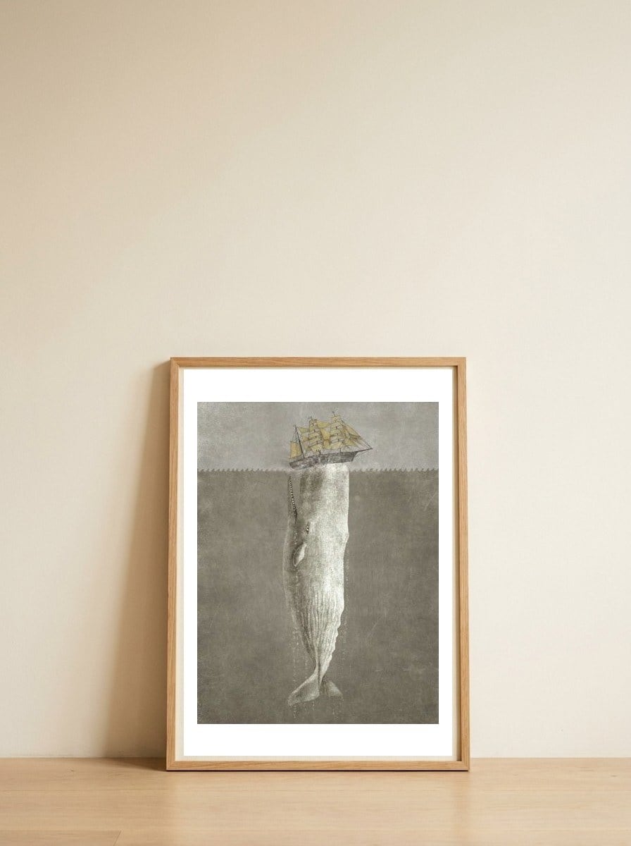Revenge — framed, leaning against the wall