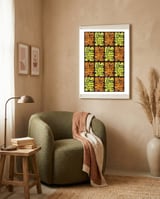 Garffiti 23 29 Tapiz B framed in a tender room thumbnail