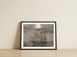 Night Journey — framed, leaning against the wall thumbnail