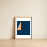 Minimalist Sailing — framed, leaning against the wall thumbnail
