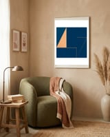 Minimalist Sailing framed in a tender room thumbnail